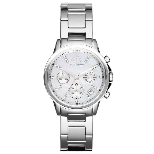 Women’s Quartz Silver Stainless Steel Mother Of Pearl Dial 36mm Watch AX4324