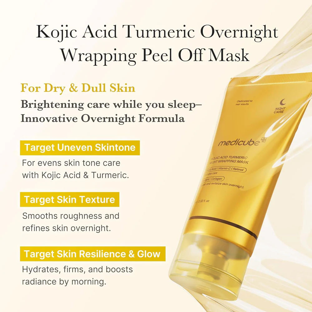 Medicube - Kojic Acid Turmeric Night Wrapping Mask - 75Ml